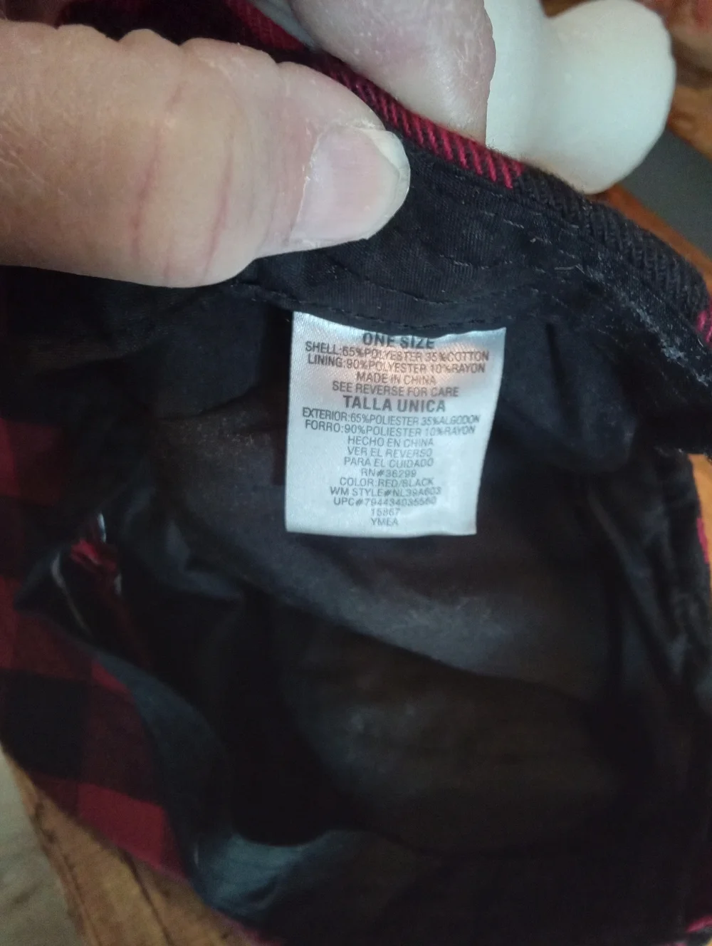 Red and Black Buffalo Plaid Cadet Cap